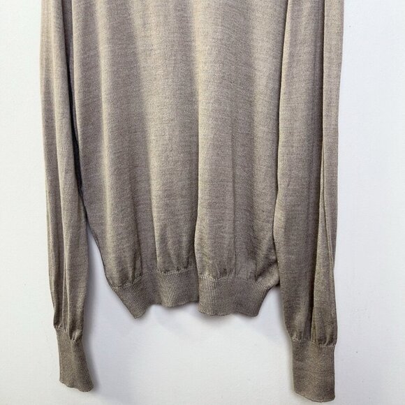 Nike Golf Mens Xlarge Vneck Wool Fine Knit Sweater In Tan Color - Picture 11 of 12